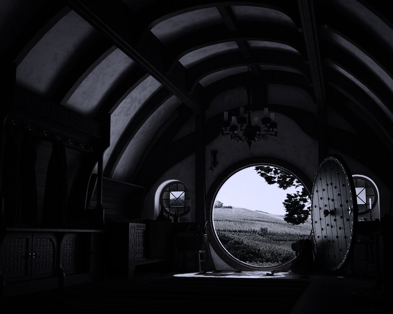 Дом хоббитов обои