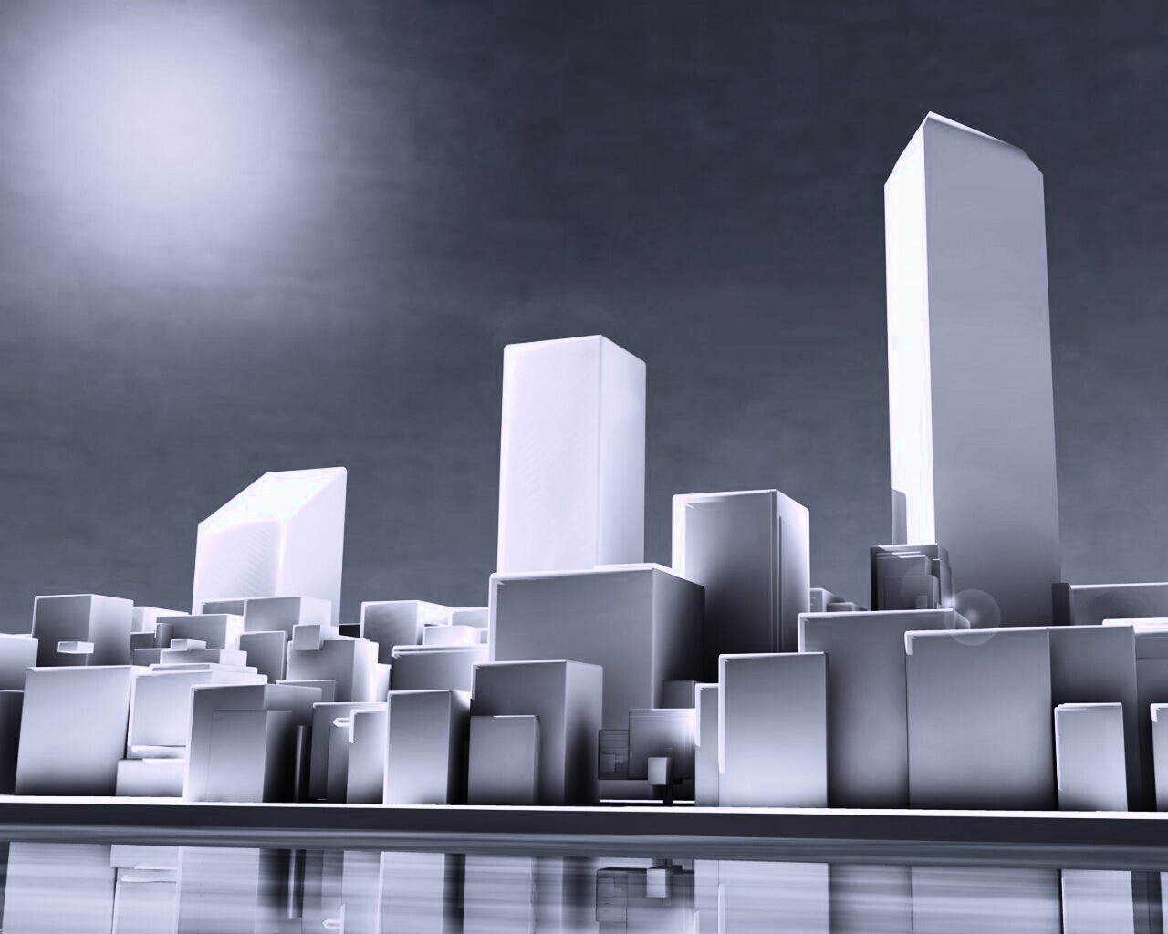 Картонный город обои