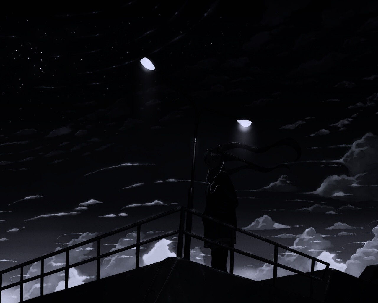 Под фонарем обои