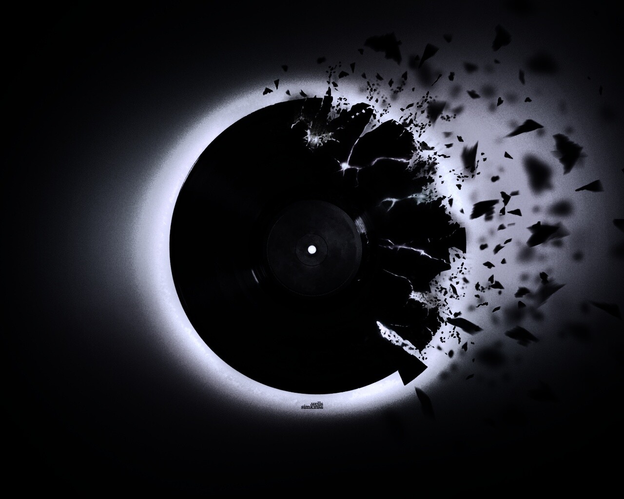 Разрывающийся винил обои