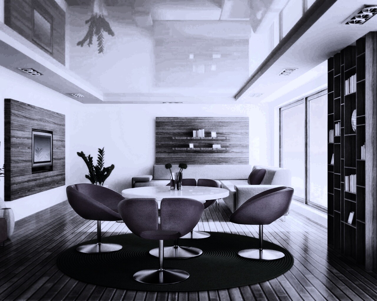 Дизайн гостиной обои