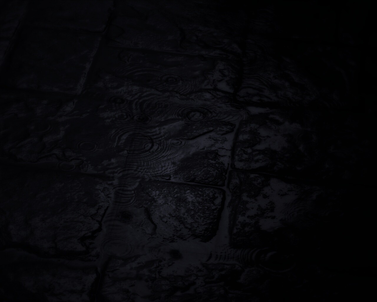 Дождь на мостовой обои