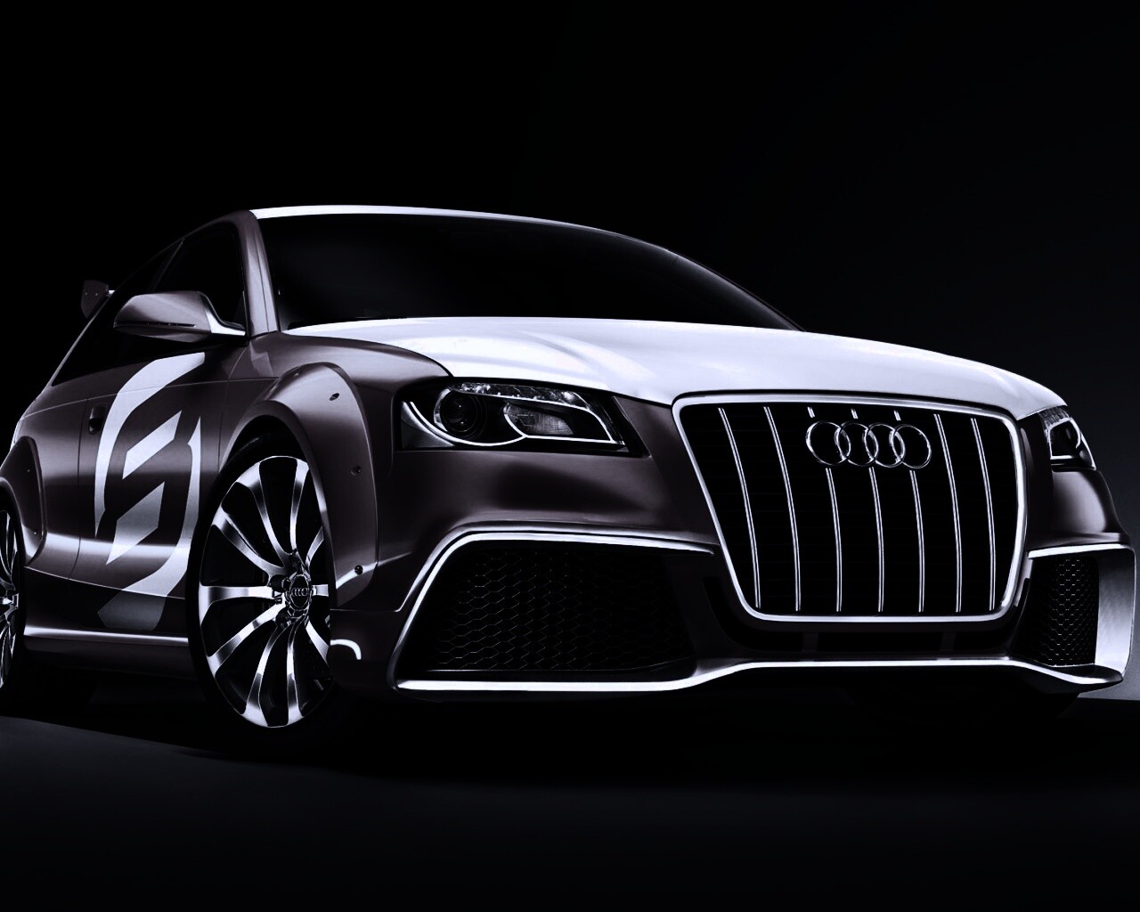 Красный Ауди обои