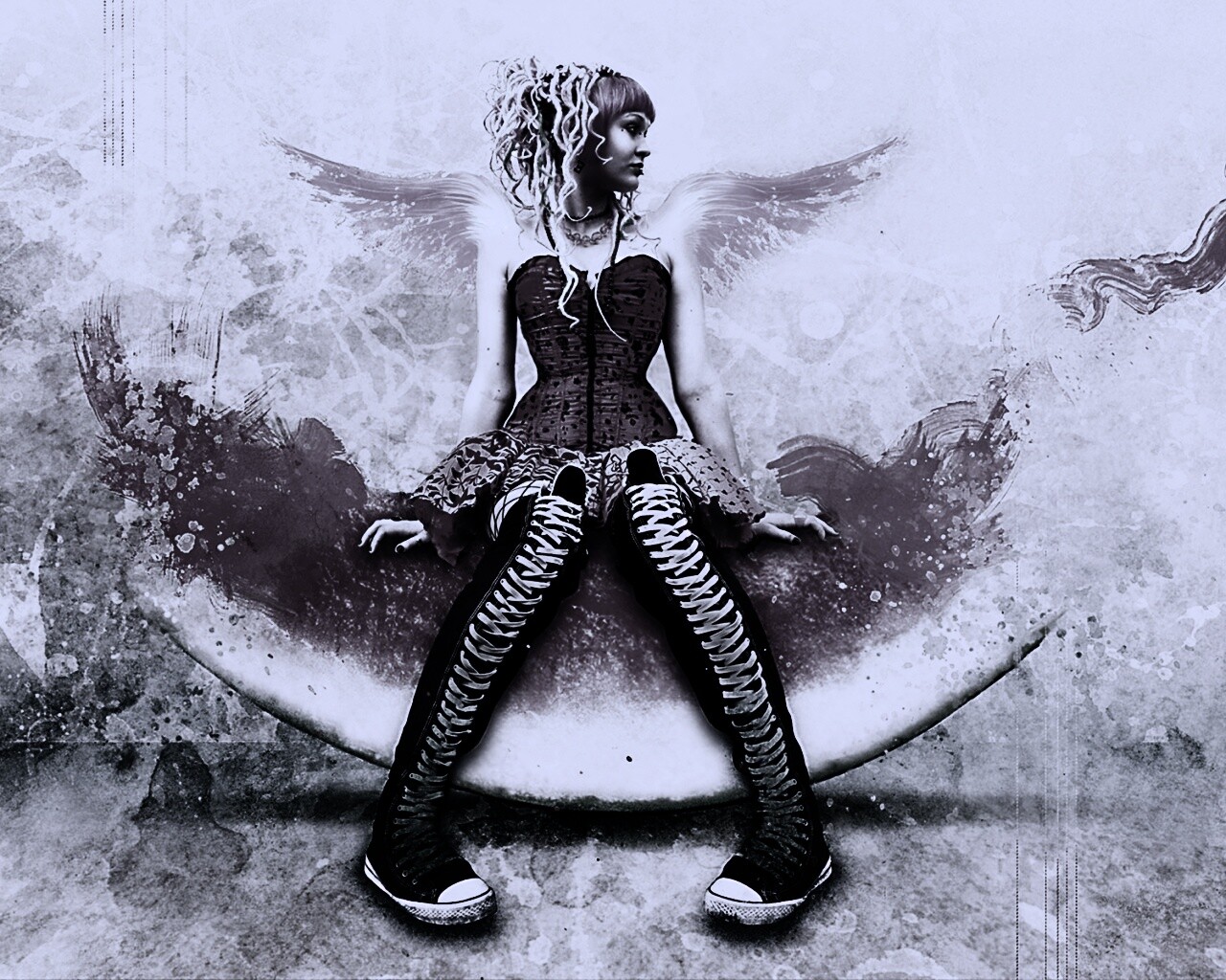 Арбузная девушка обои