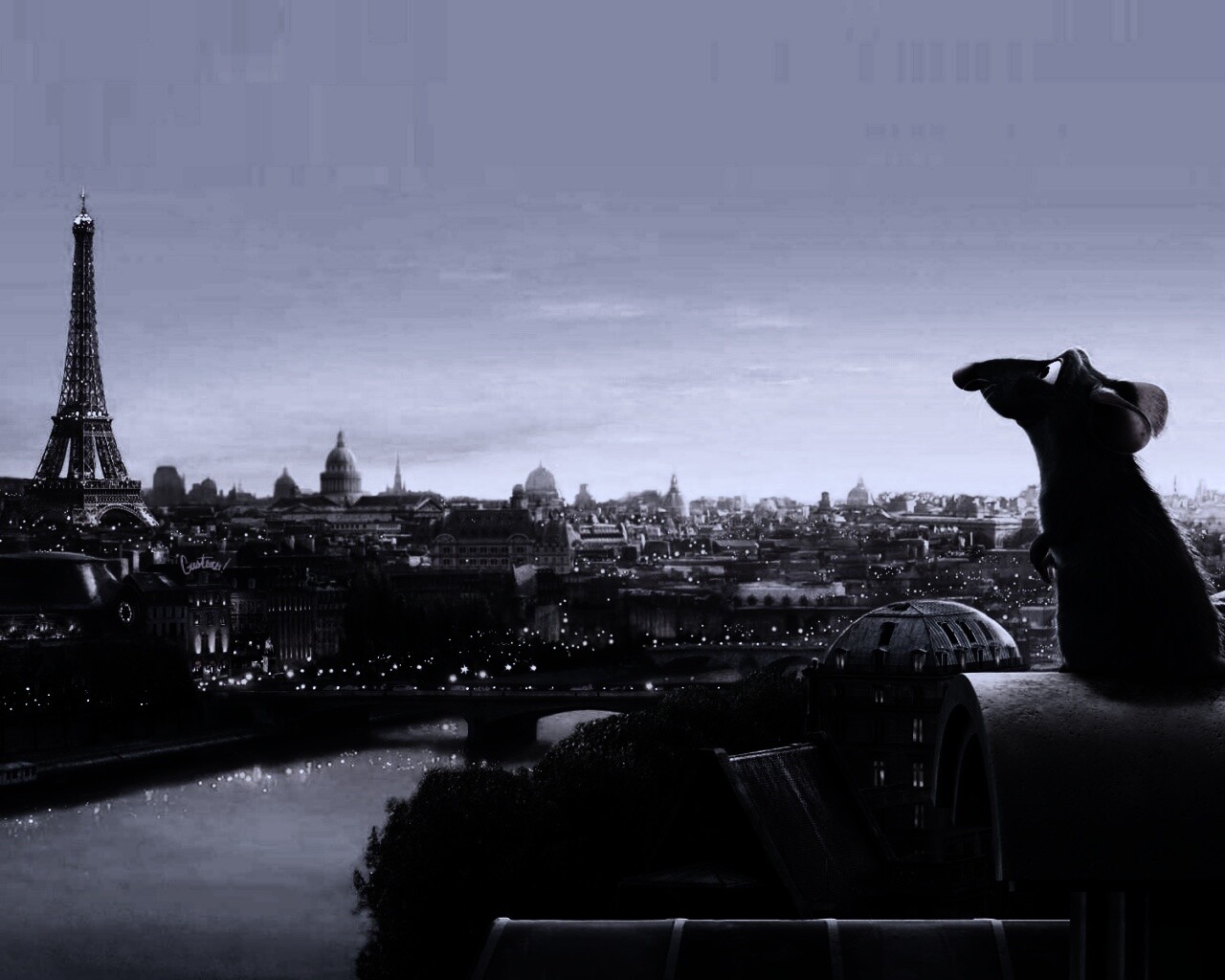 Париж в Рататуе обои