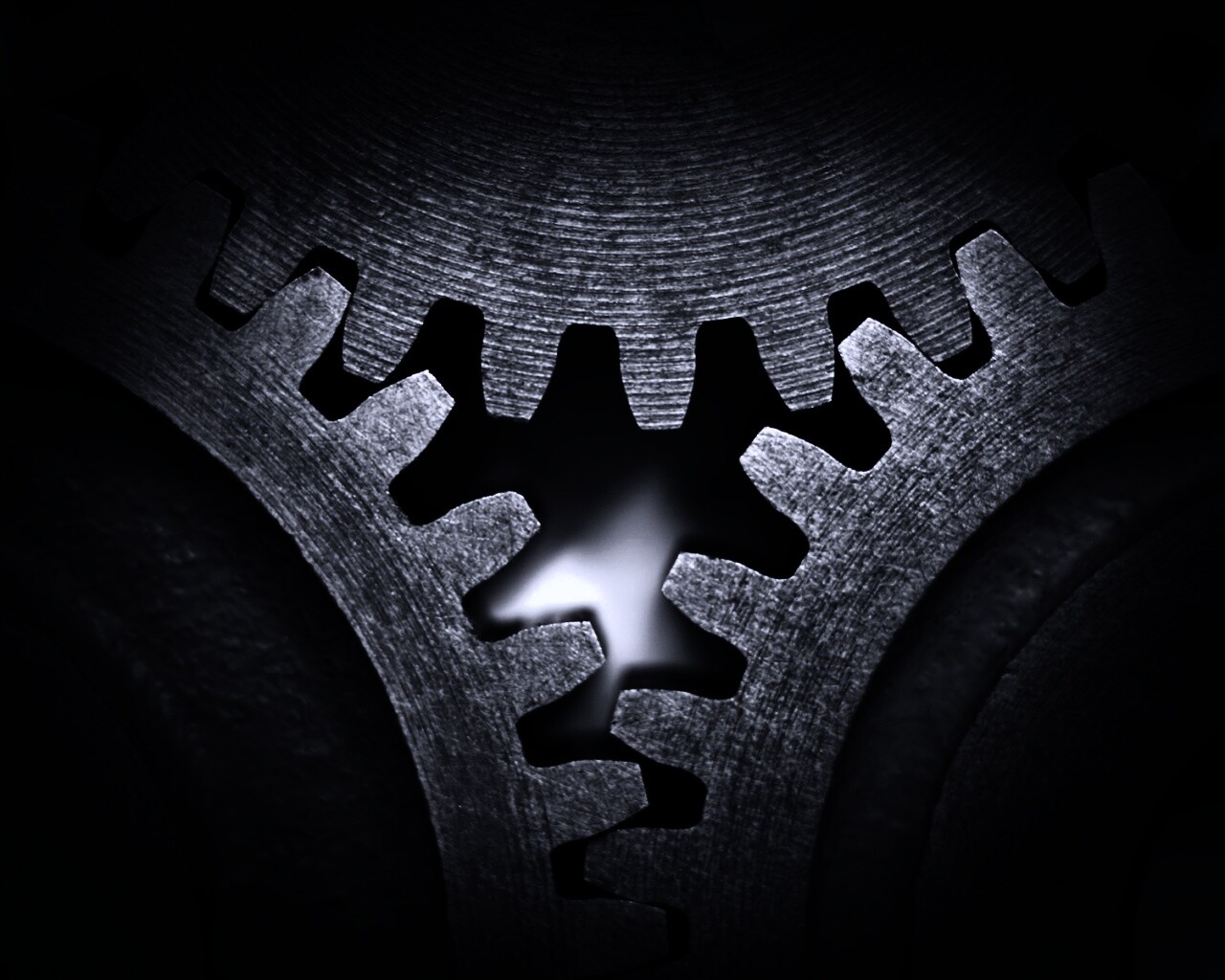 Три сцепленных шестерни обои