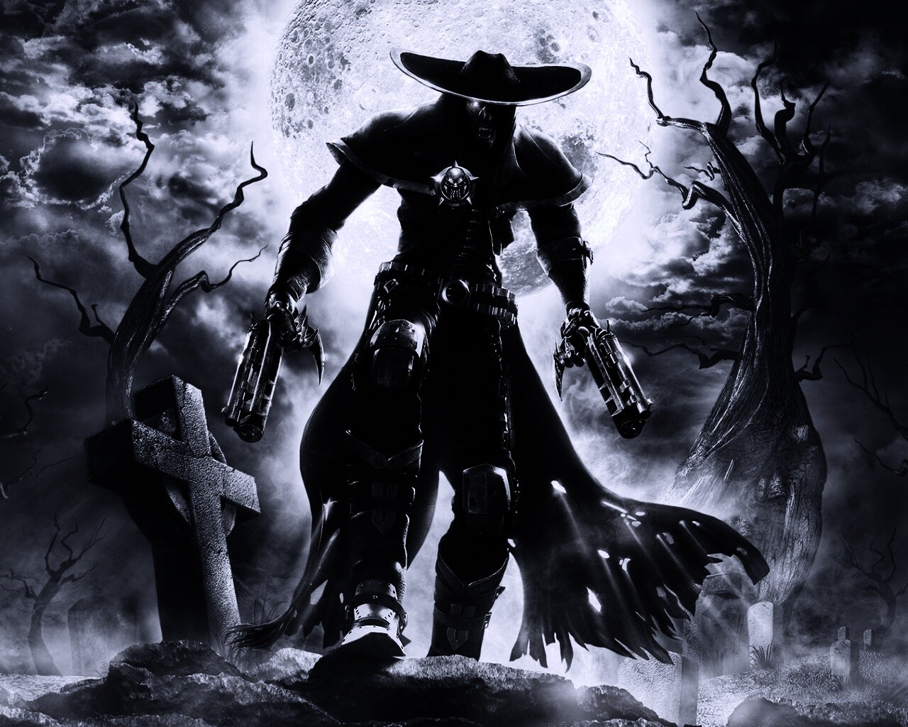 Мертвец с пистолетами обои