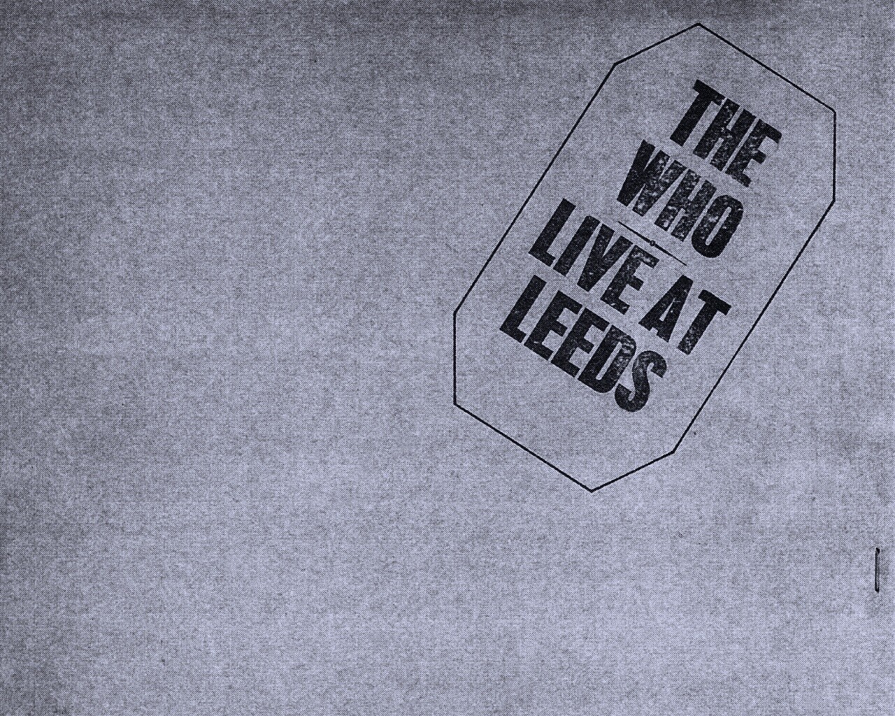 The who live at leeds обои