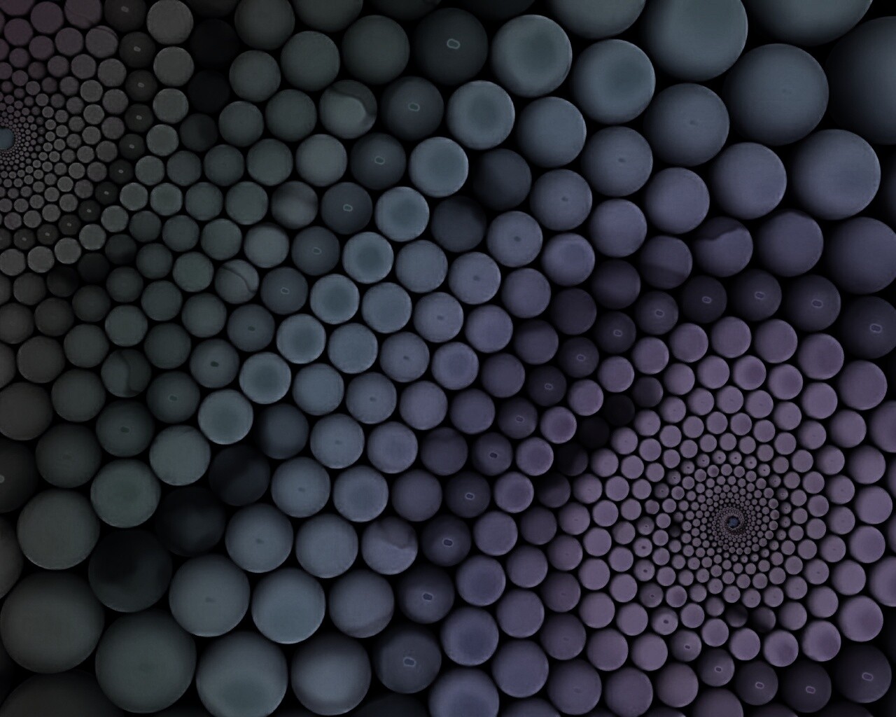 Радужные спирали из шариков обои