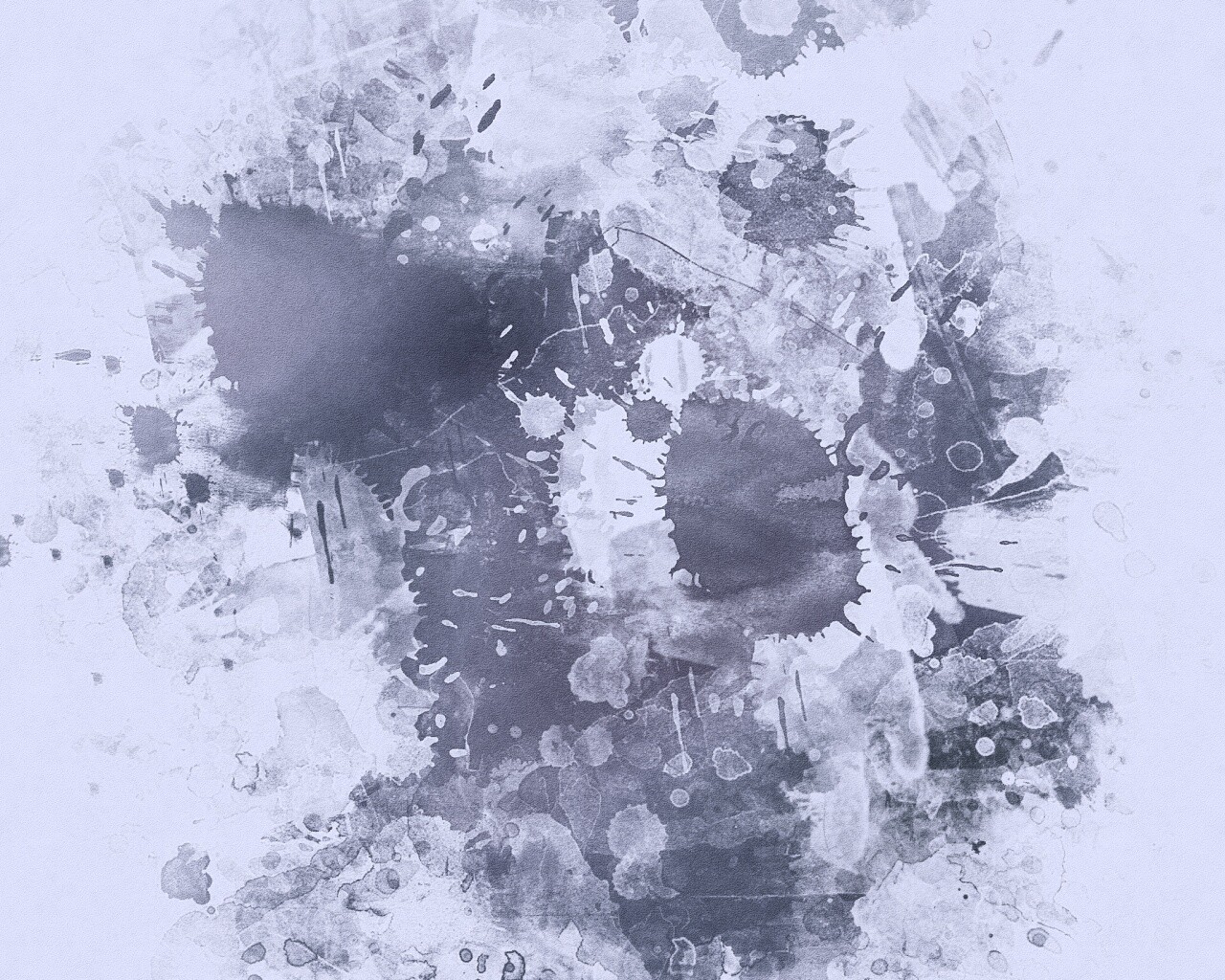 Синие и фиолетовые кляксы обои