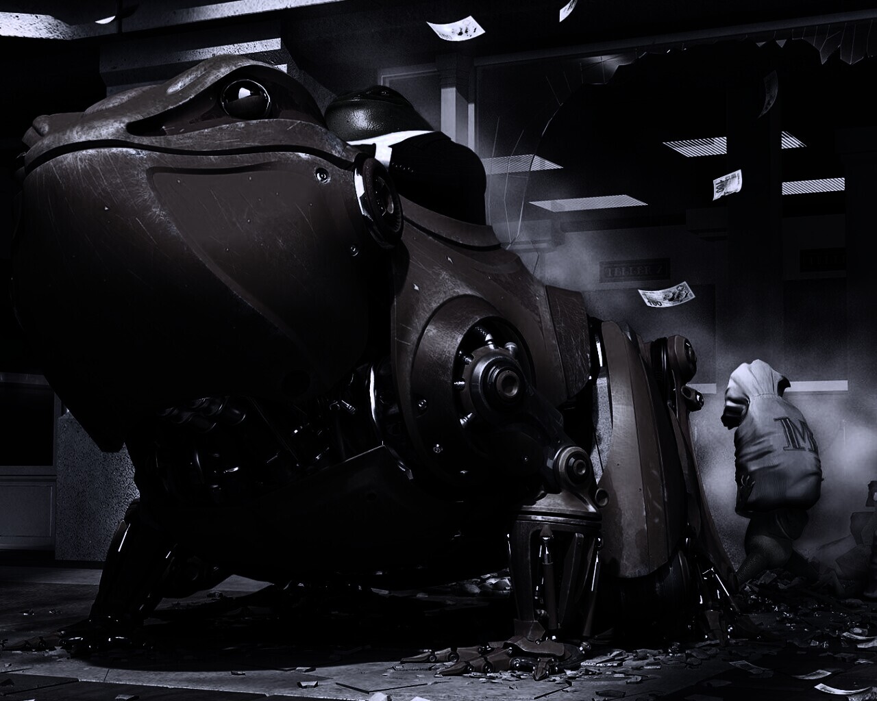 Боевой робот-жаба обои