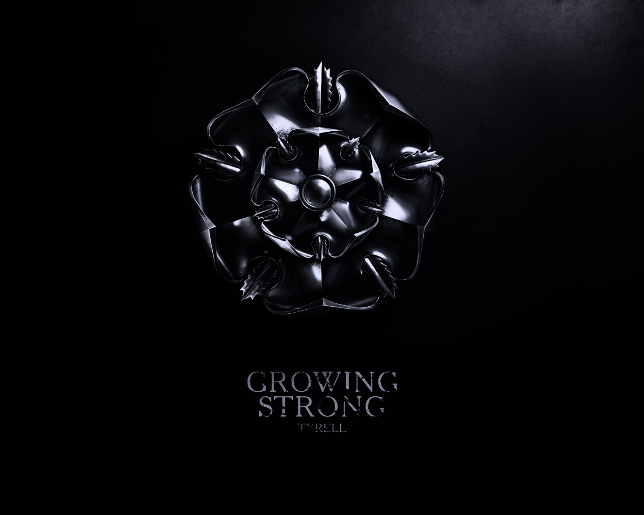 Металлический герб Тиреллов обои