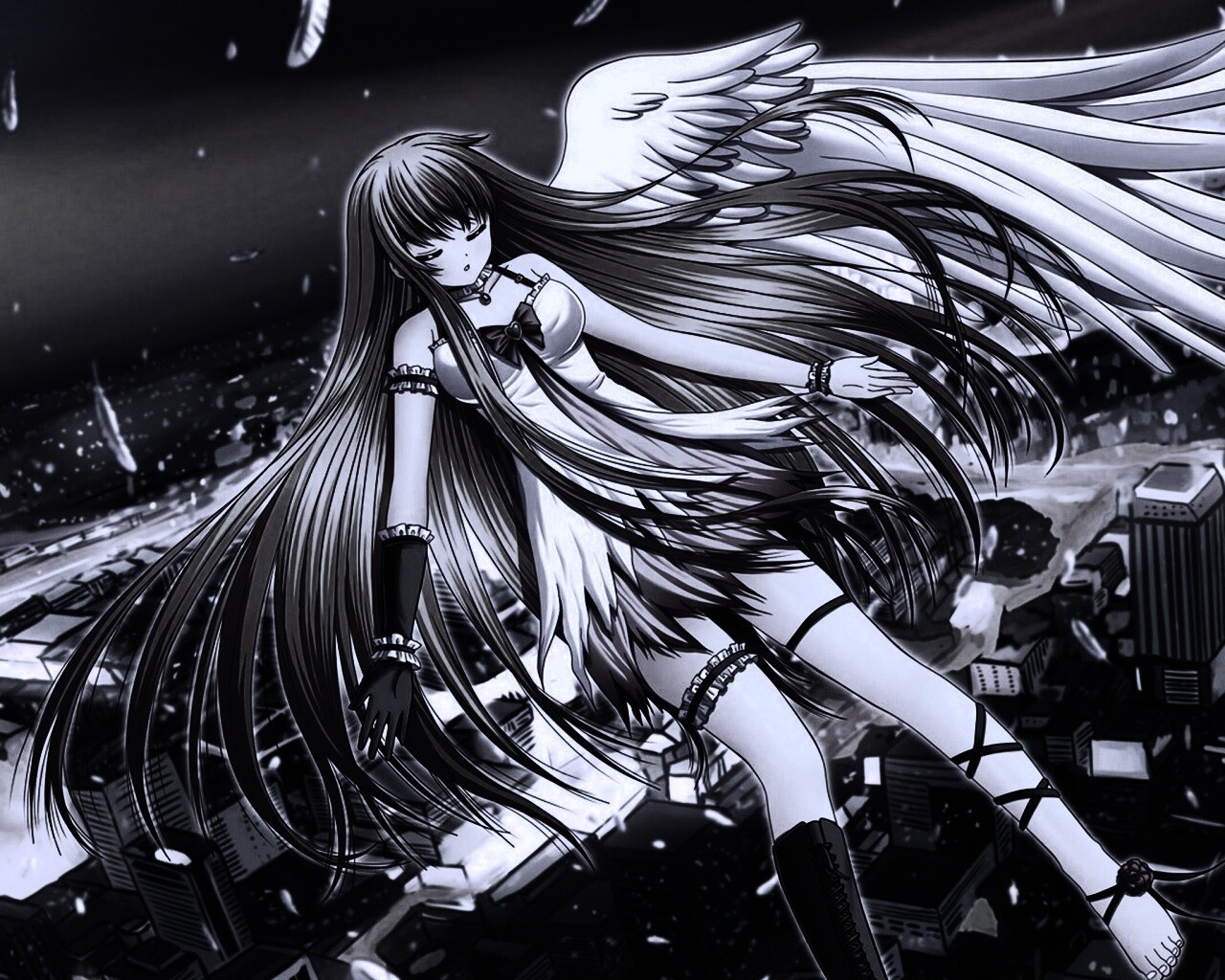 Неопознанная девушка из аниме обои