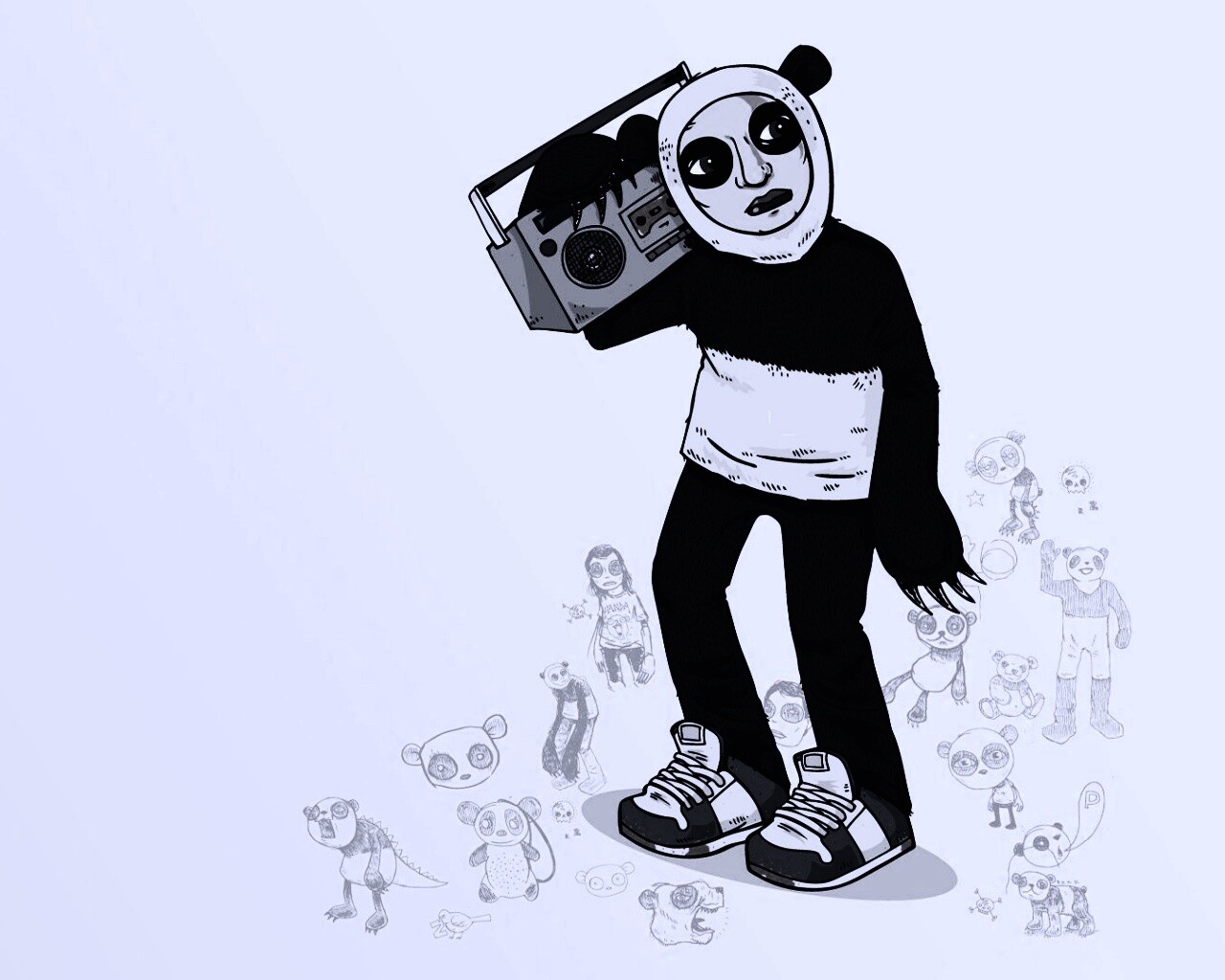 Панда - ньюэйдж обои
