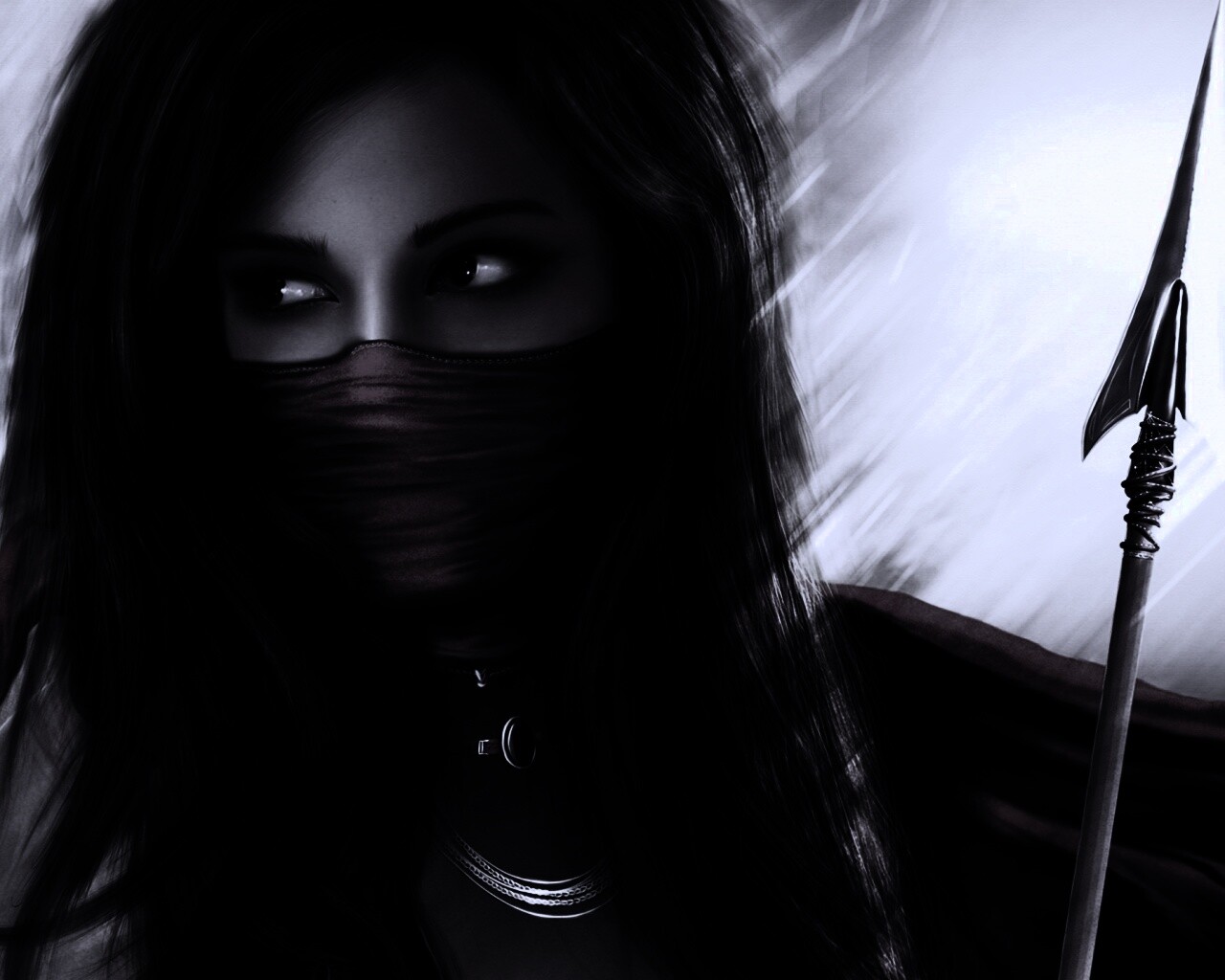 Девушка - ассасин обои