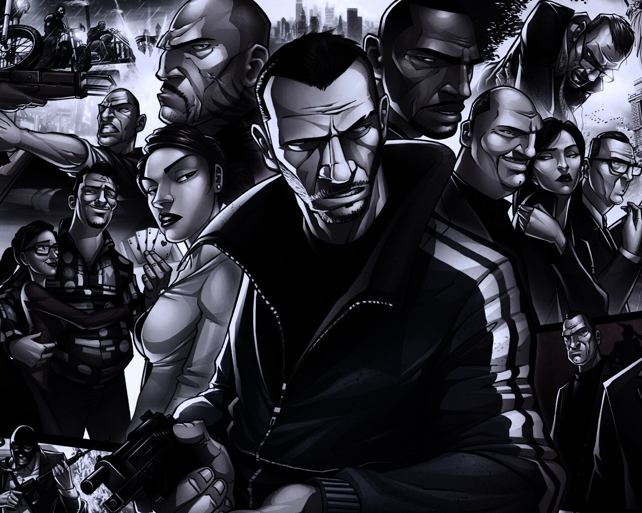 Персонажи GTA4 обои