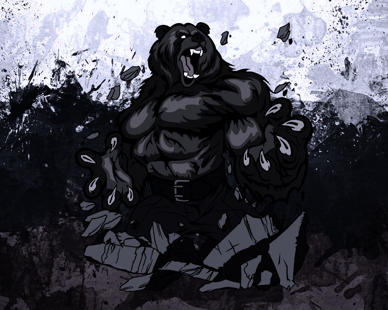 Русский патриотический медведь обои