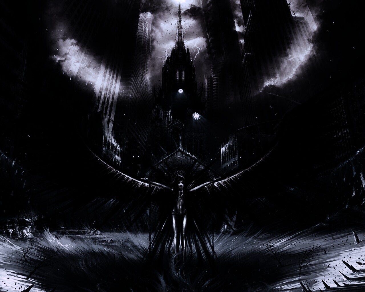 Тёмный ангел обои