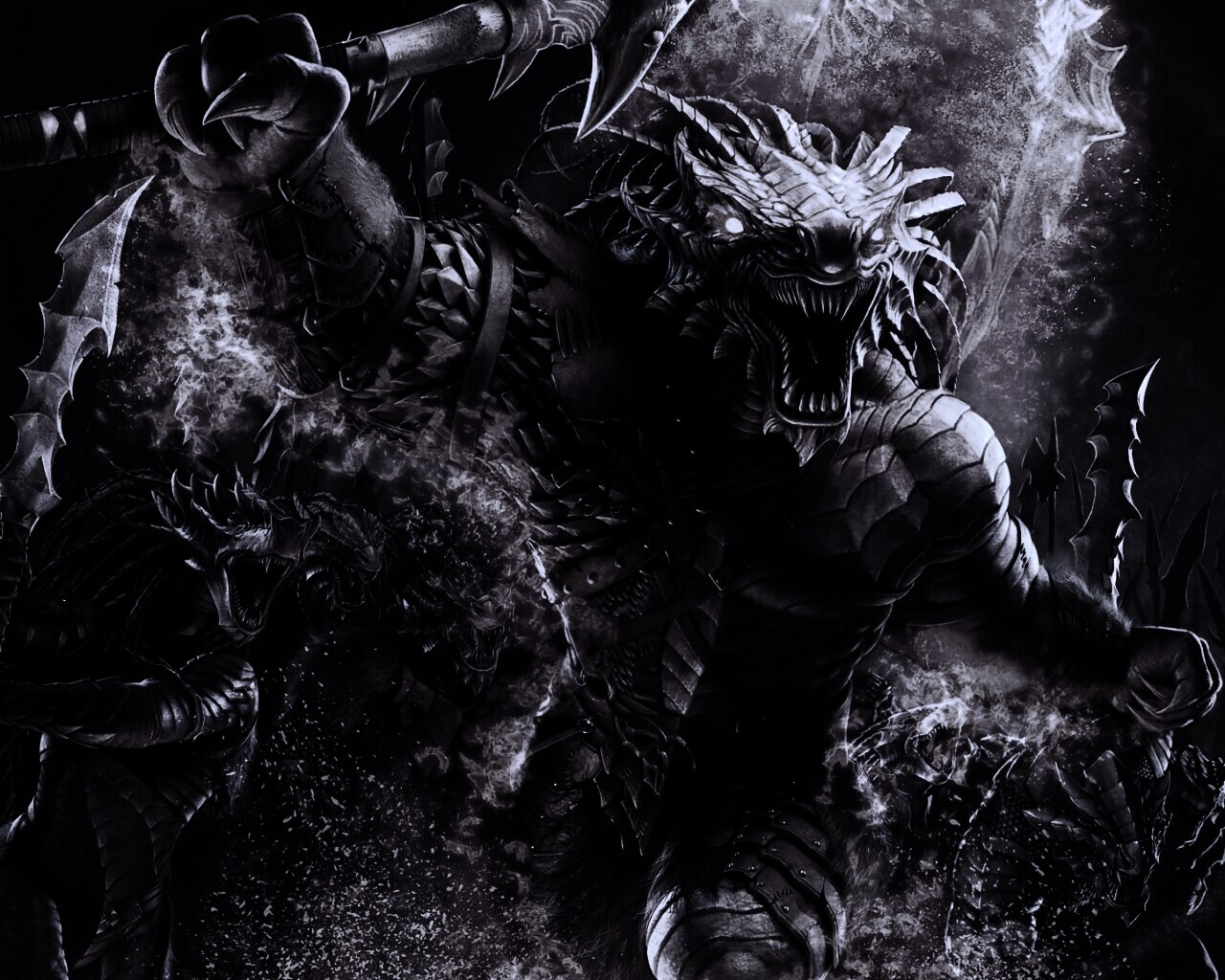 Dragonborn Barbarian обои