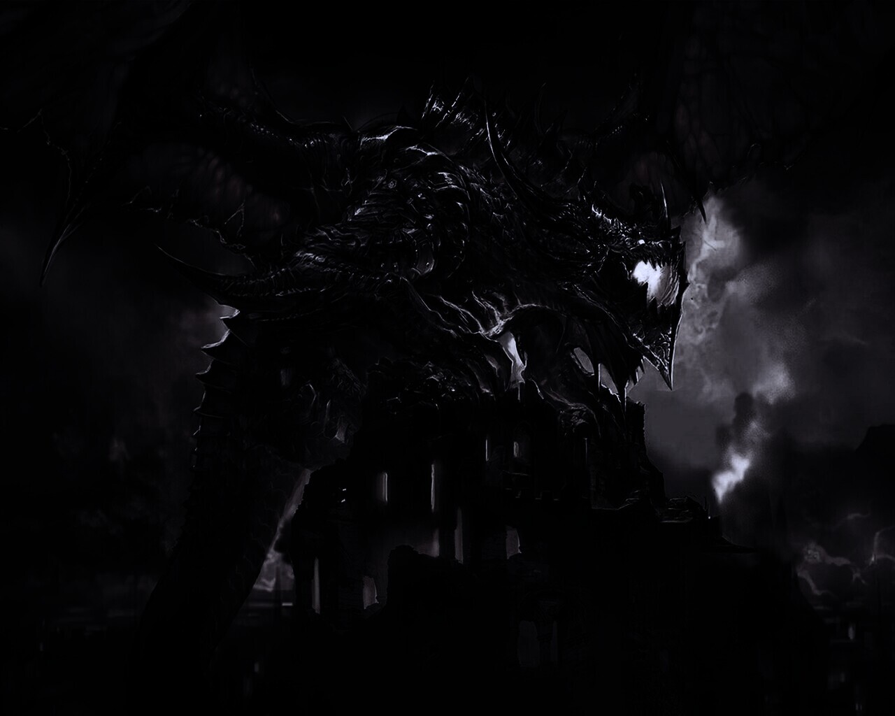 Огромный дракон обои