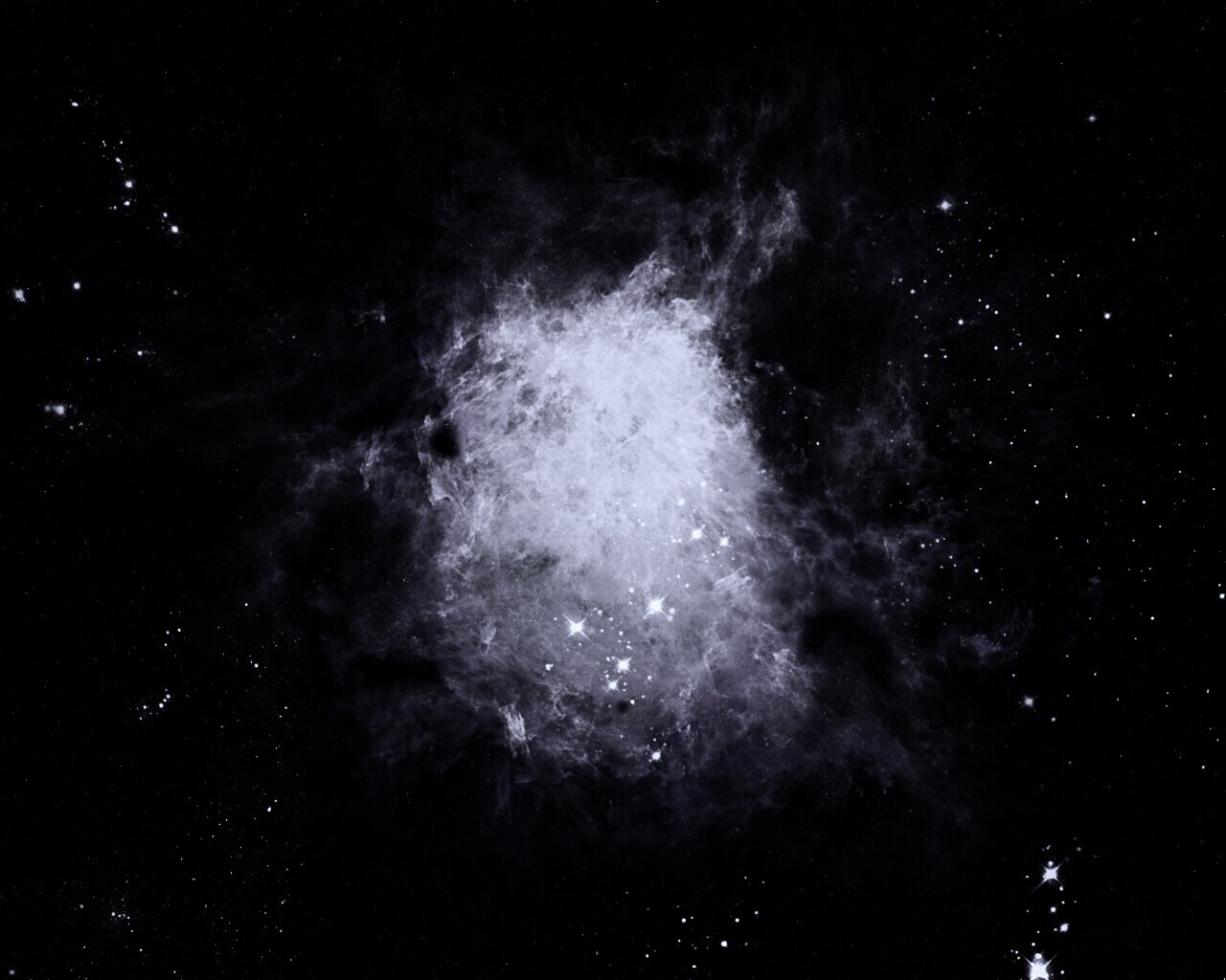 Фиолетовая туманность обои