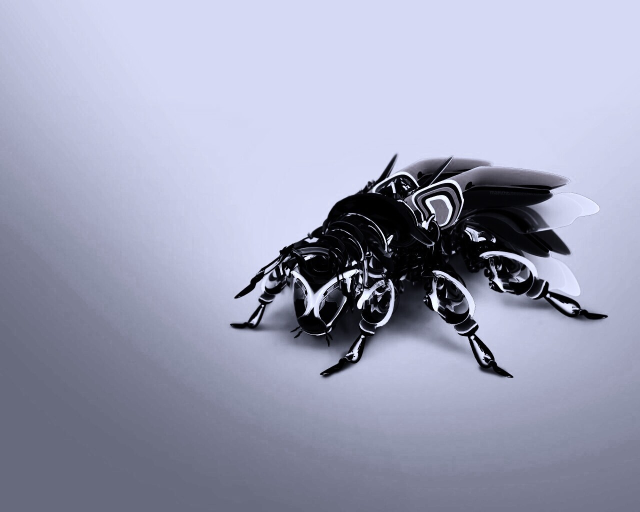 Кибер муха обои