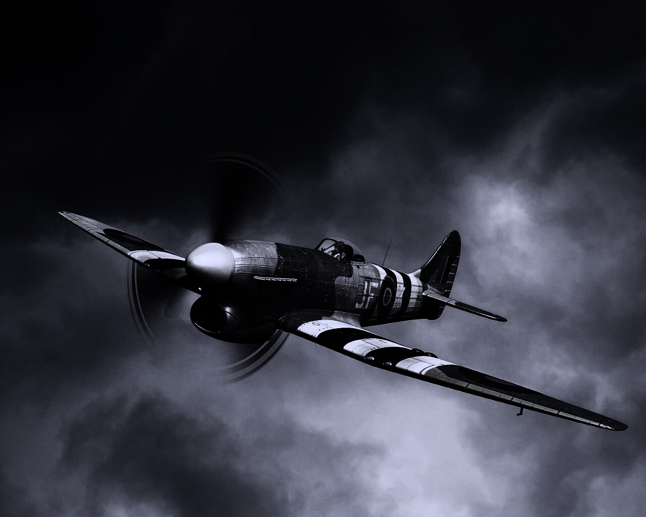 Истребитель времён Второй Мировой Войны обои