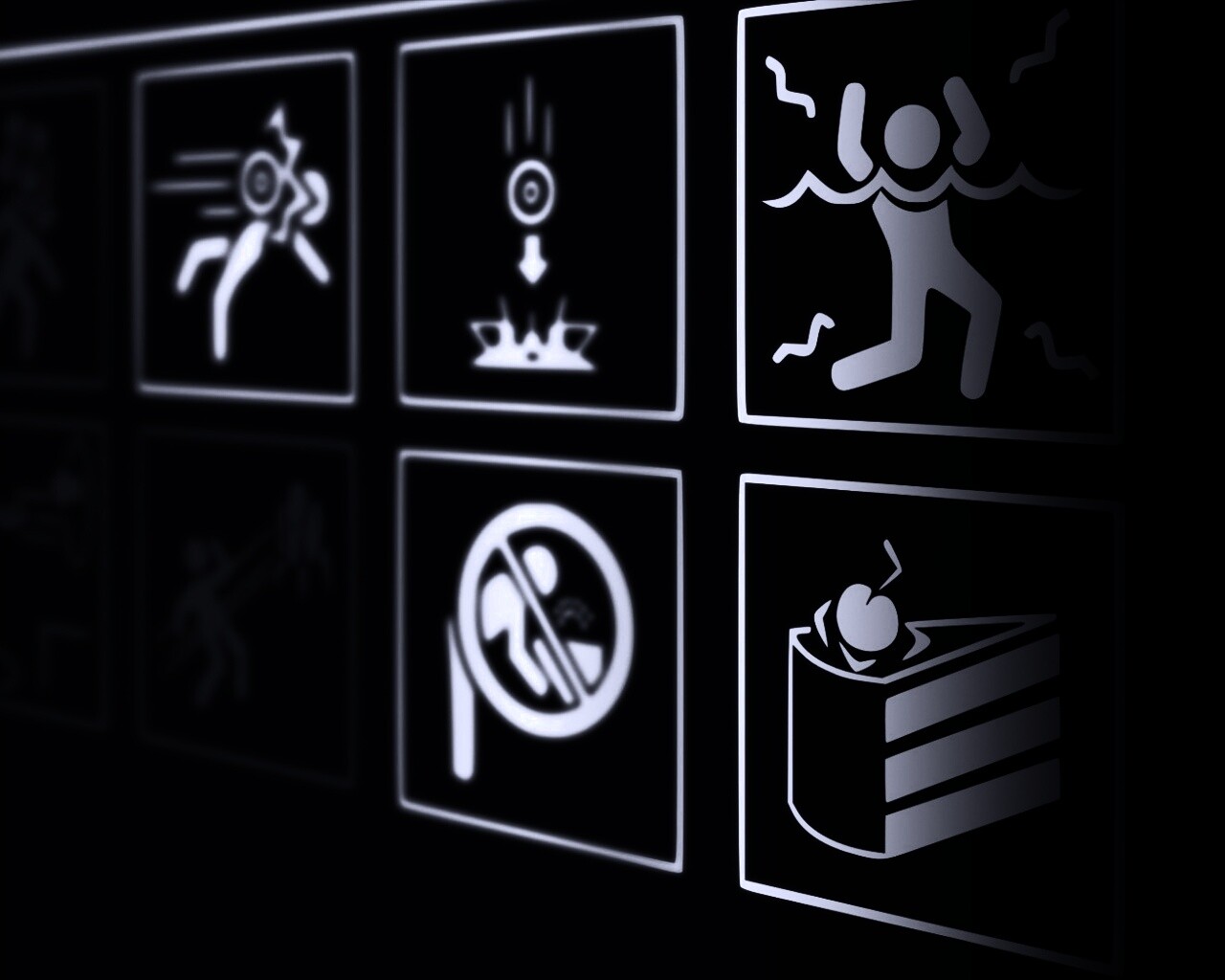 предупреждения Portal обои