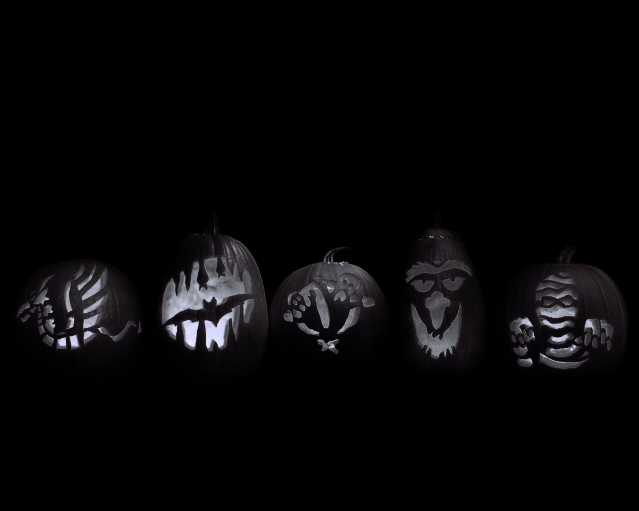 Тыквы на Хэллоуин обои