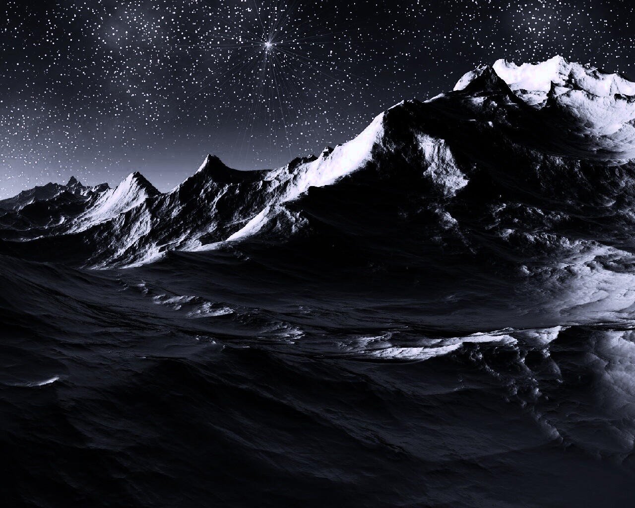 Северные горы обои