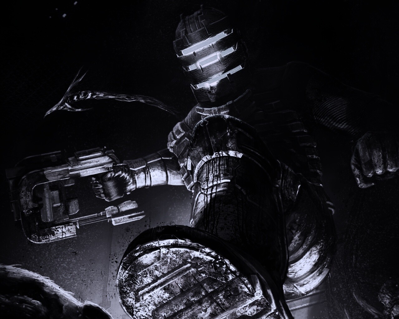 Айзек топчет монстра обои