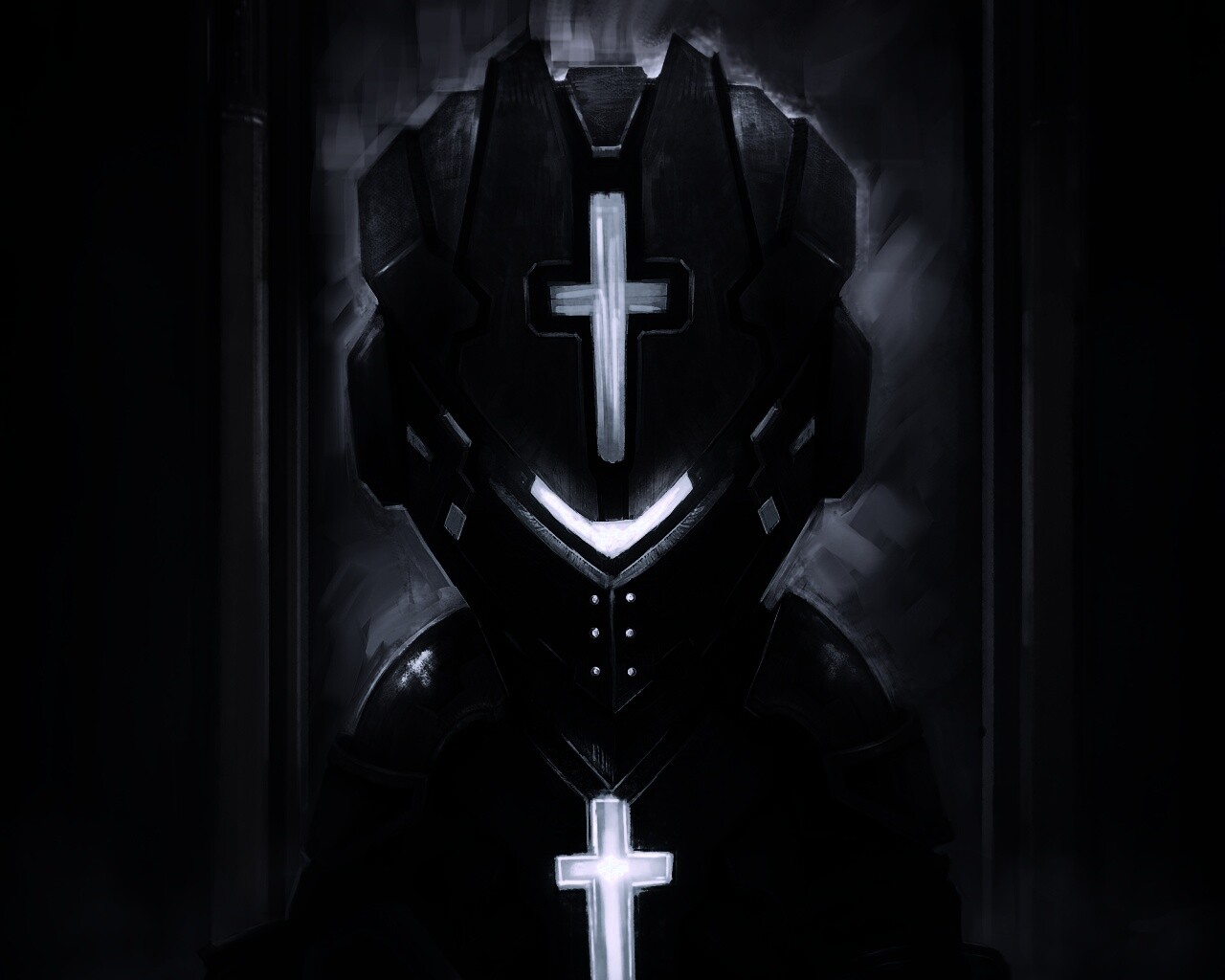 Рыцарь в стиле Dead Space обои