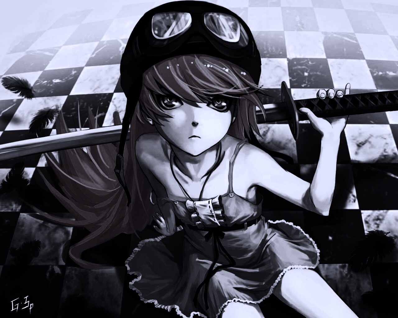 Полувампир из Bakemonogatari обои