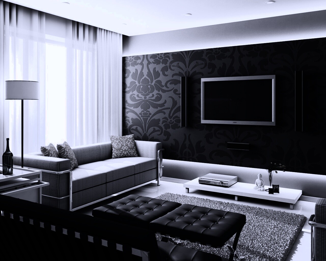 Современная комната обои