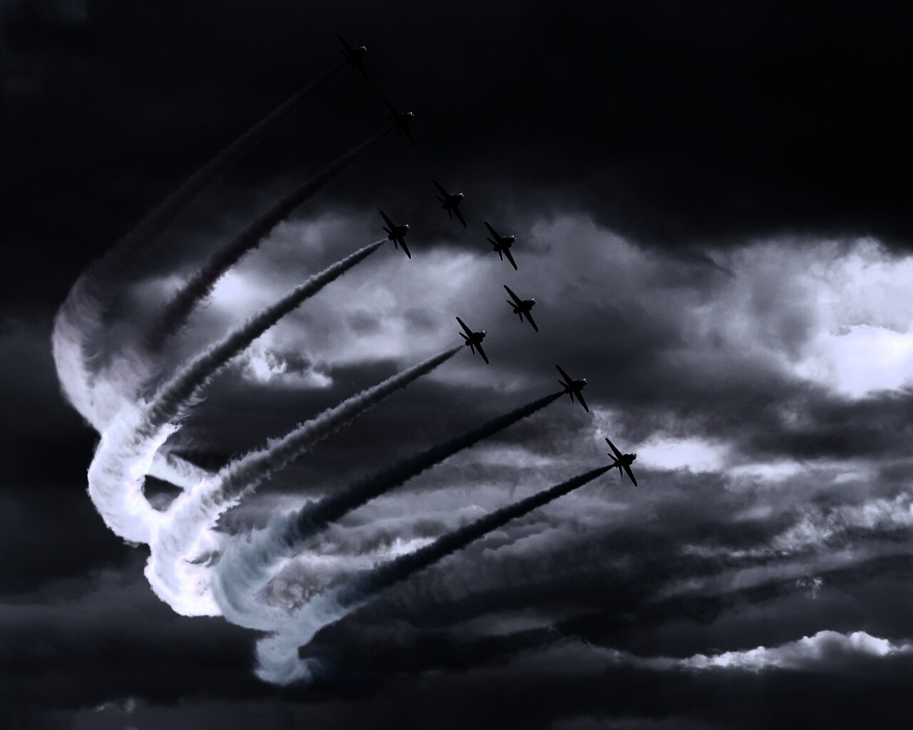 Радужная авиация обои