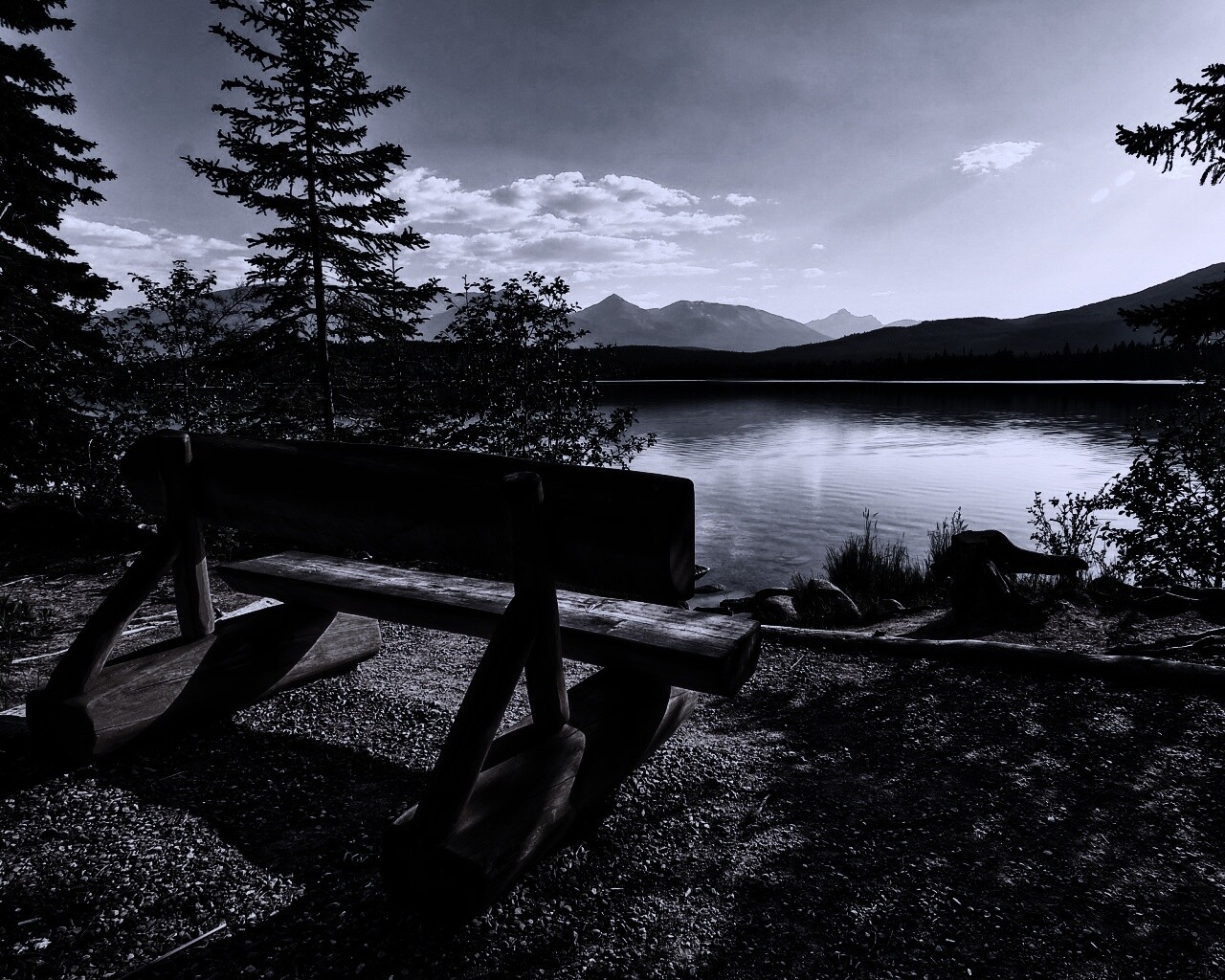 Скамейка обои