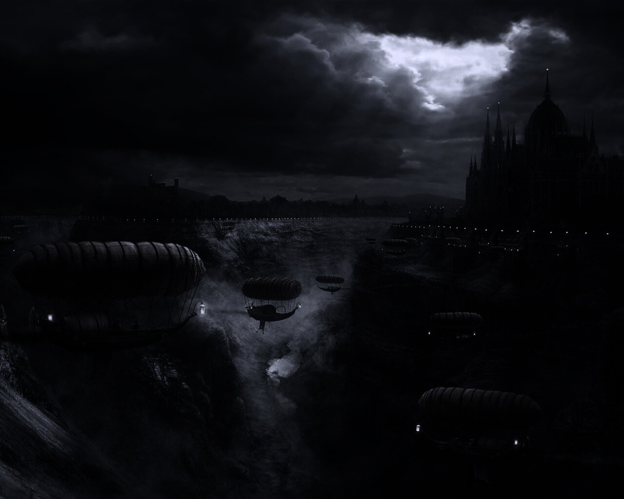 Фентезийный Будапешт обои