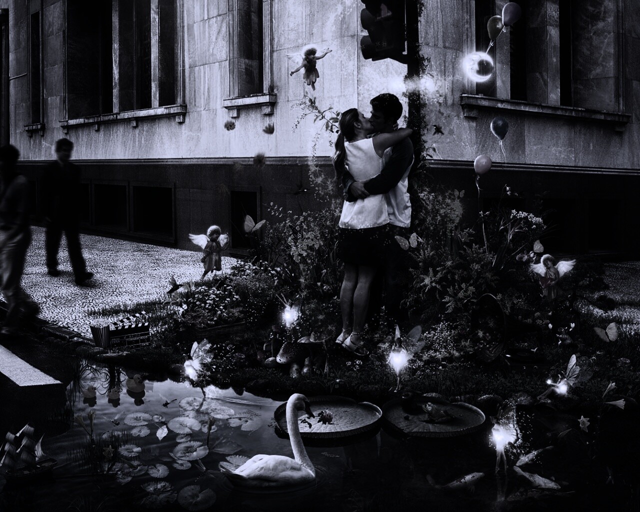 Волшебный поцелуй обои