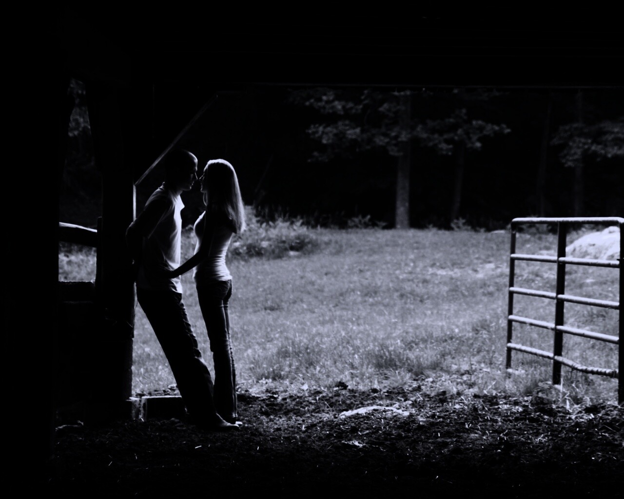 Любовь на природе обои