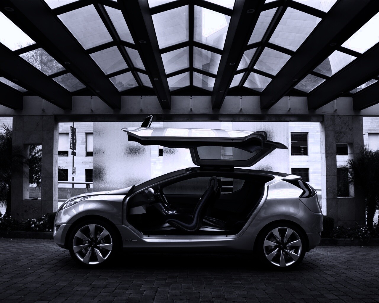 Автомобиль самолёт обои