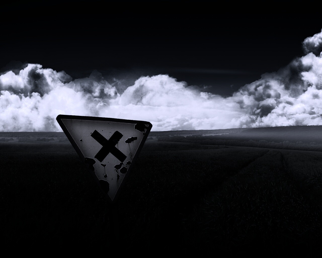 Знак с крестом обои