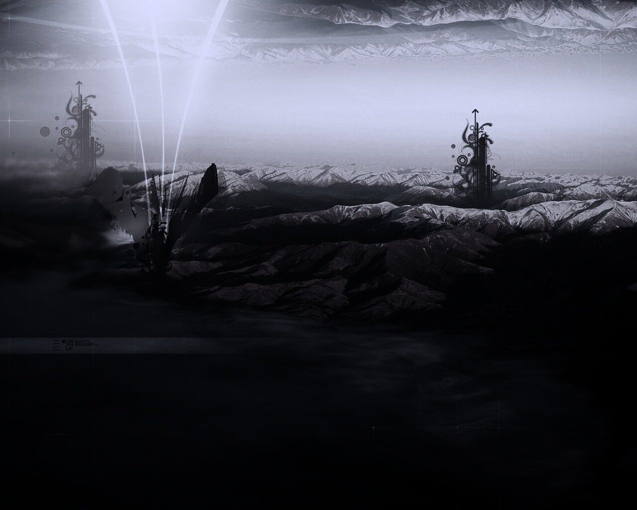 Горная абстракция обои