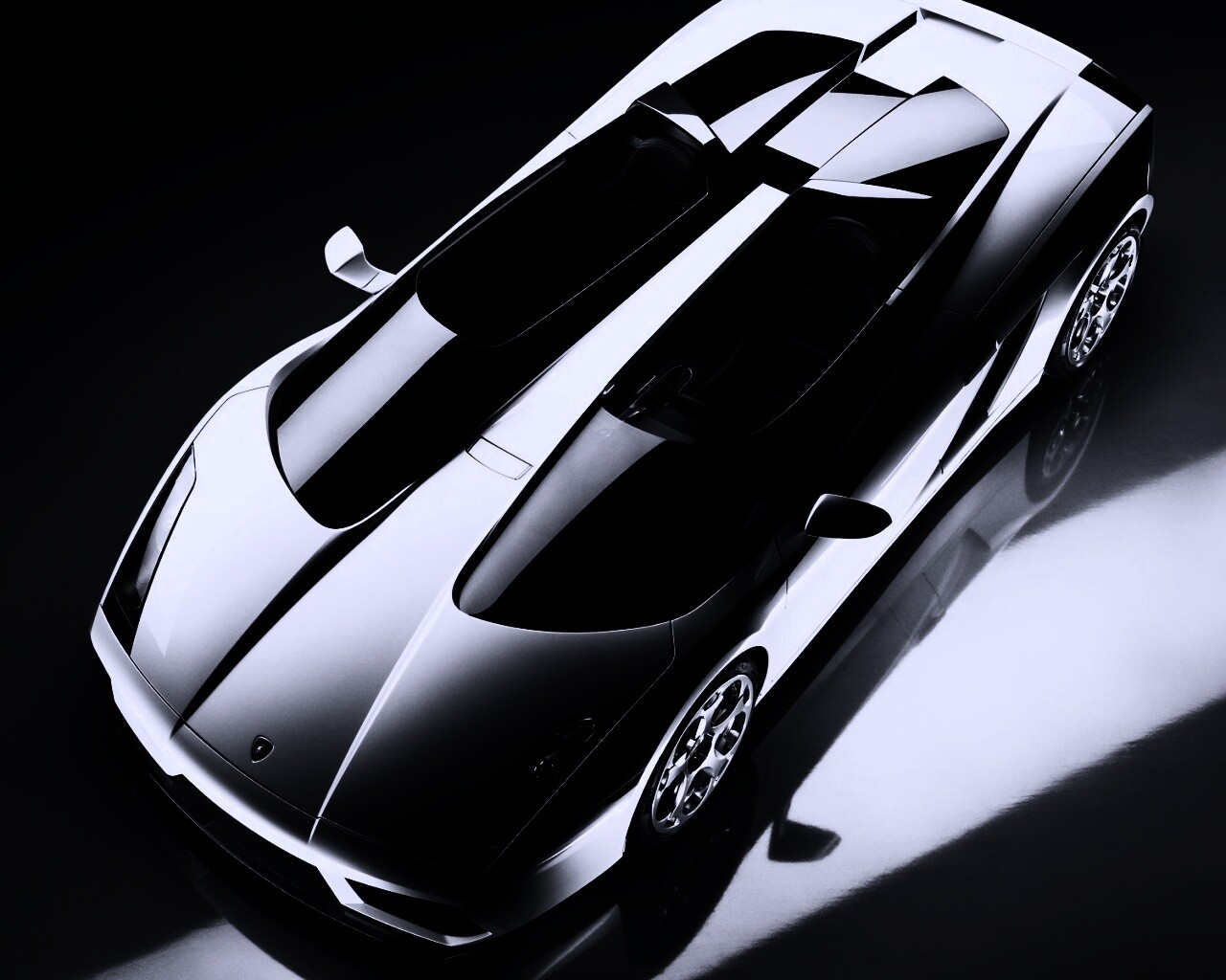 Светло-серый Lamborghini обои