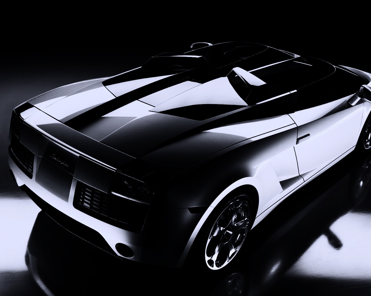 Светло-Серый Lamborghini (Сзади) обои