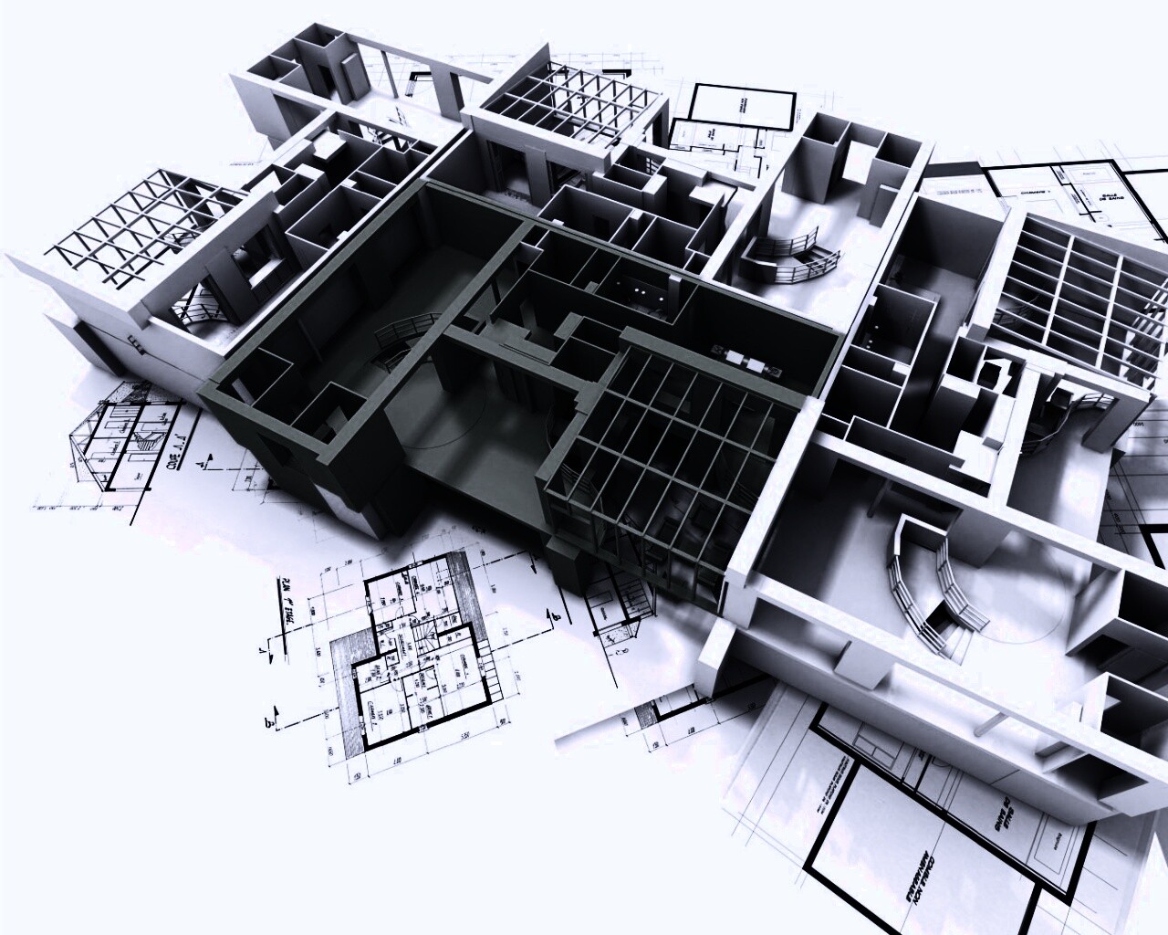 Макет дома обои