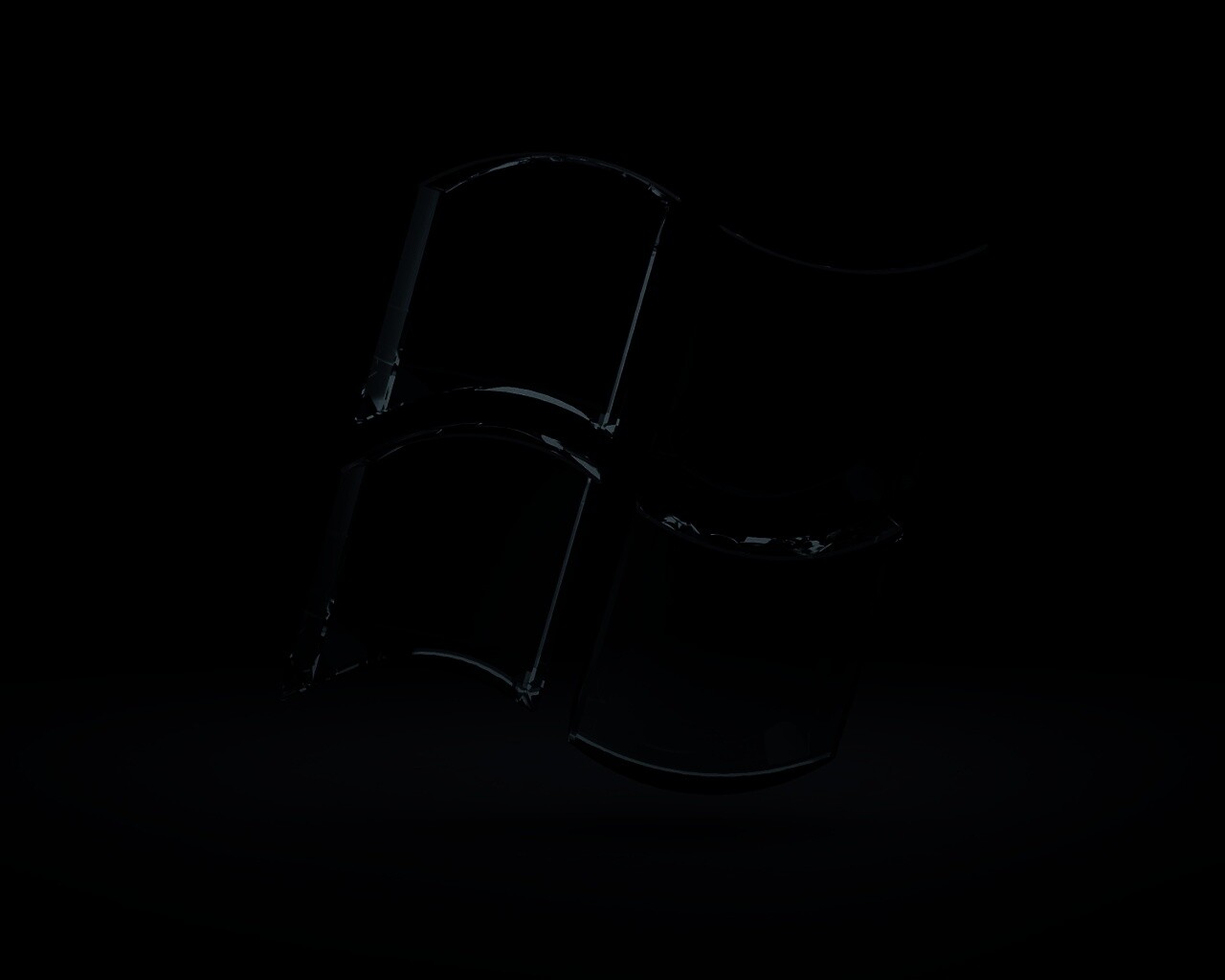 Логотип Windows из стекла обои