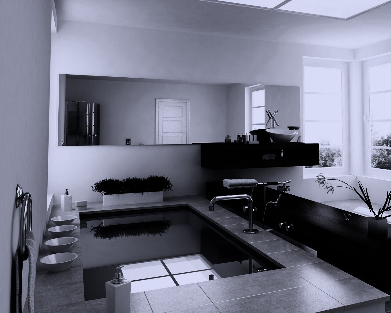 Ванная комната обои