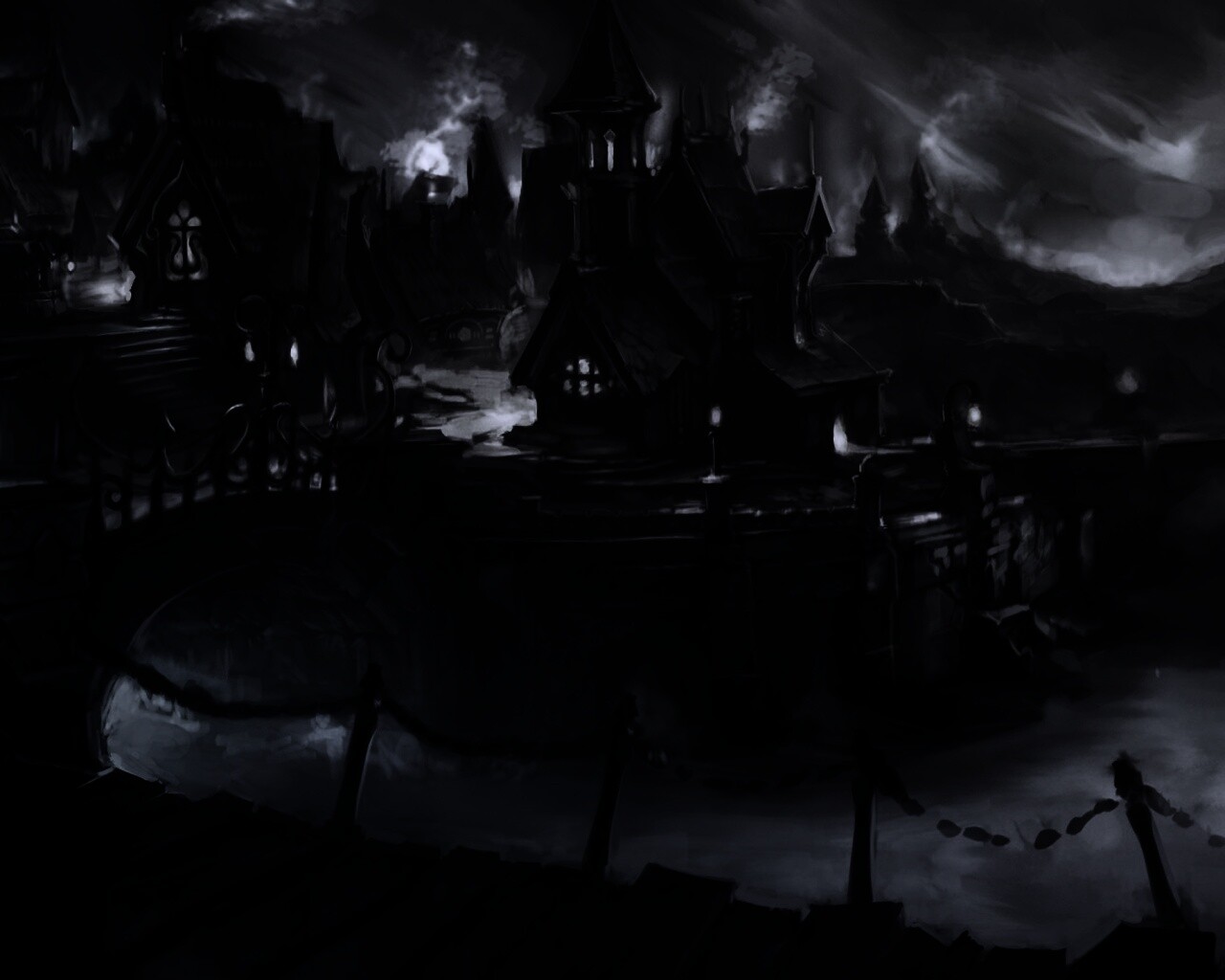 Волшебная деревня обои