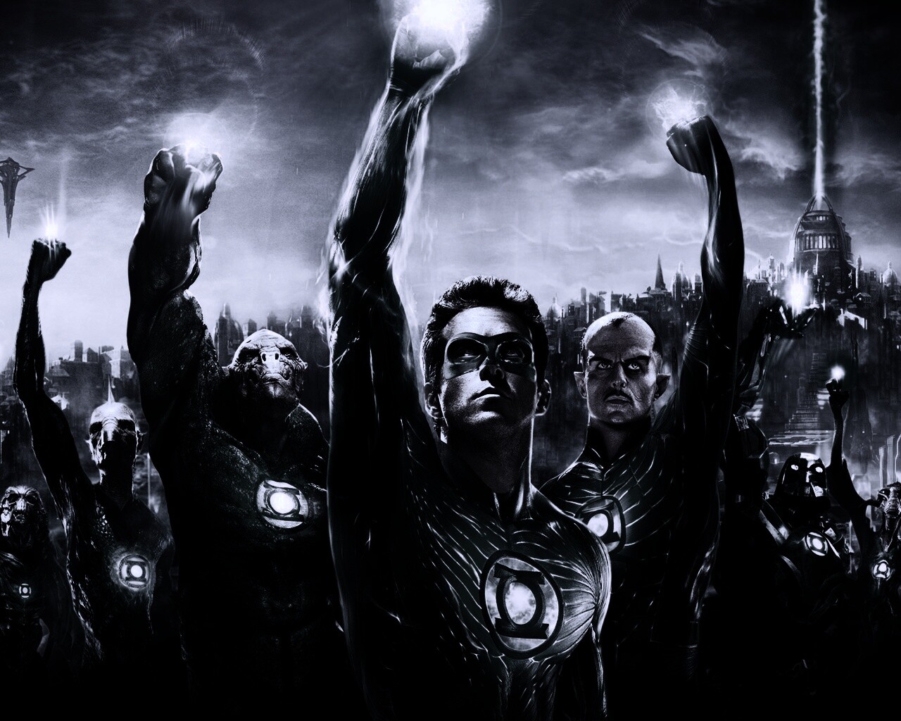 Зеленый фонарь обои