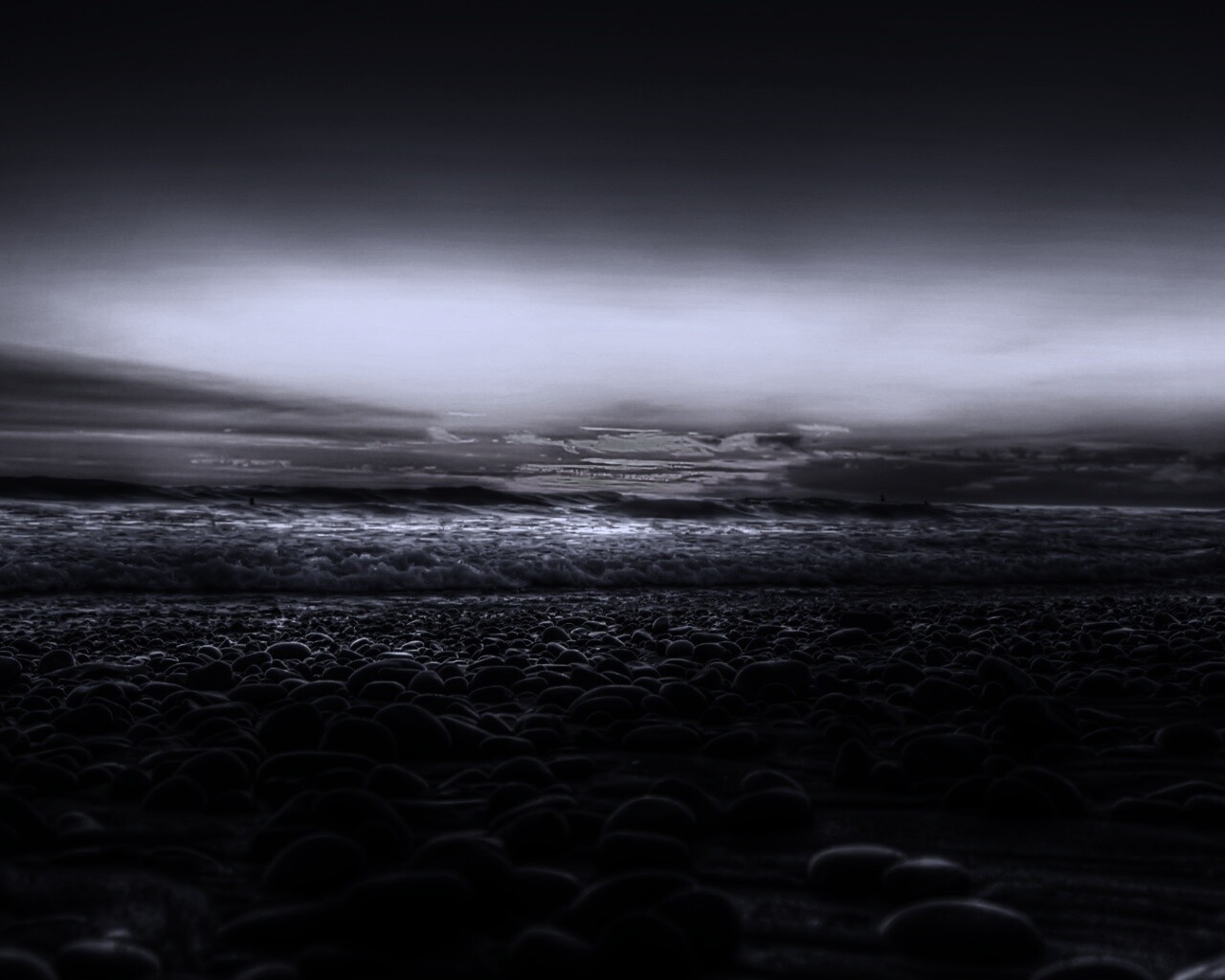 Каменистый пляж обои